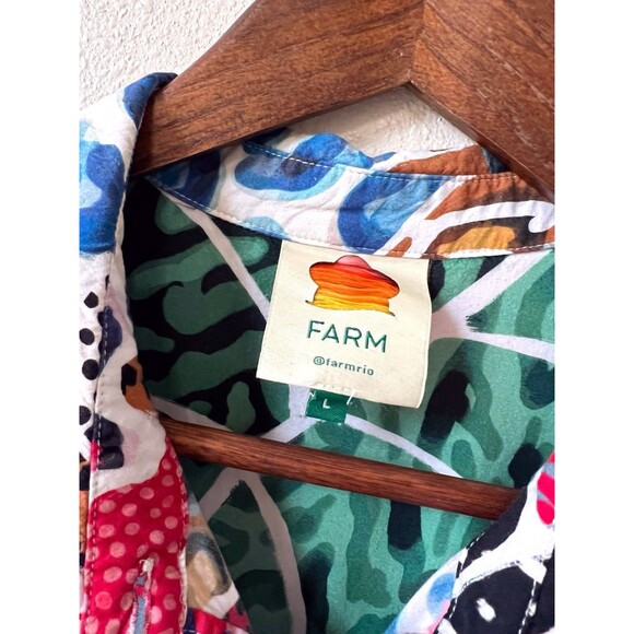 FARM Rio Multicolor Abstract Print Cropped Jumpsuit - Picture 3 of 12